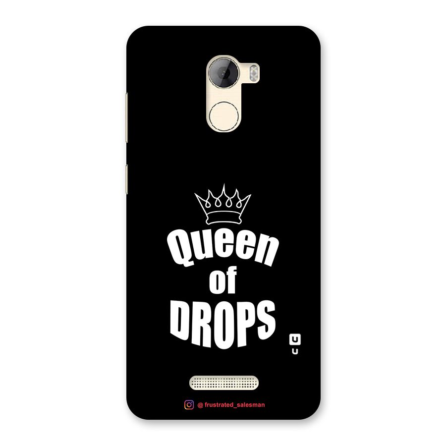 Queen of Drops Black Back Case for Gionee A1 LIte