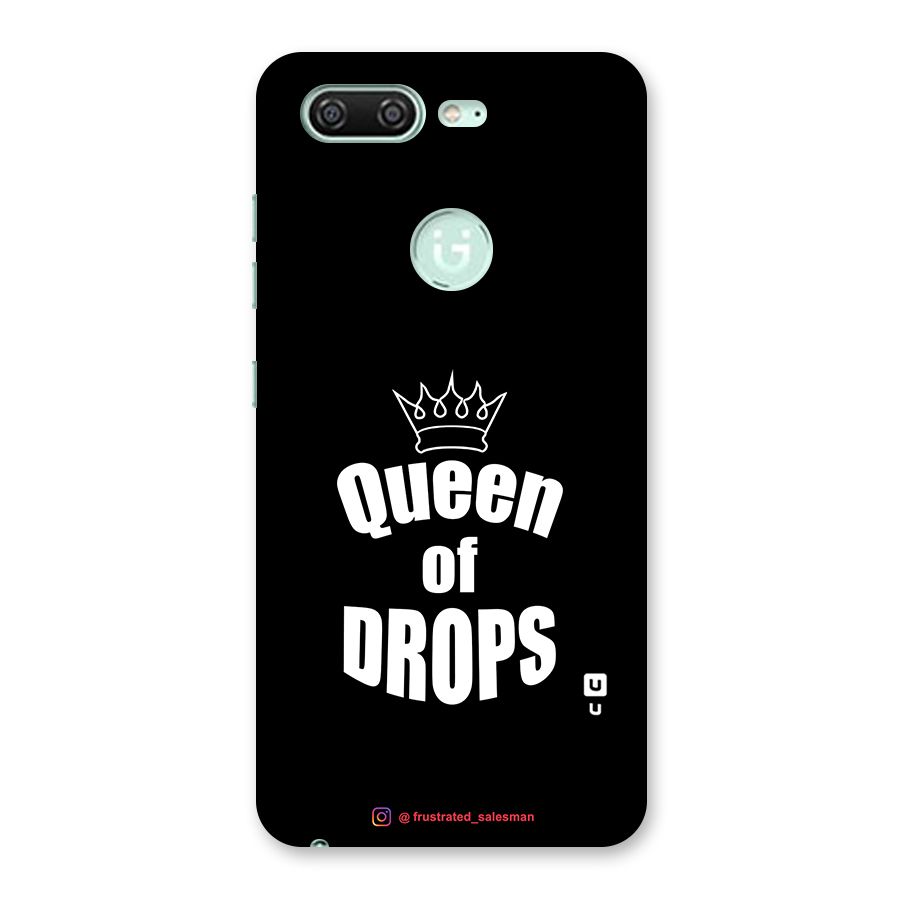 Queen of Drops Black Back Case for Gionee S10
