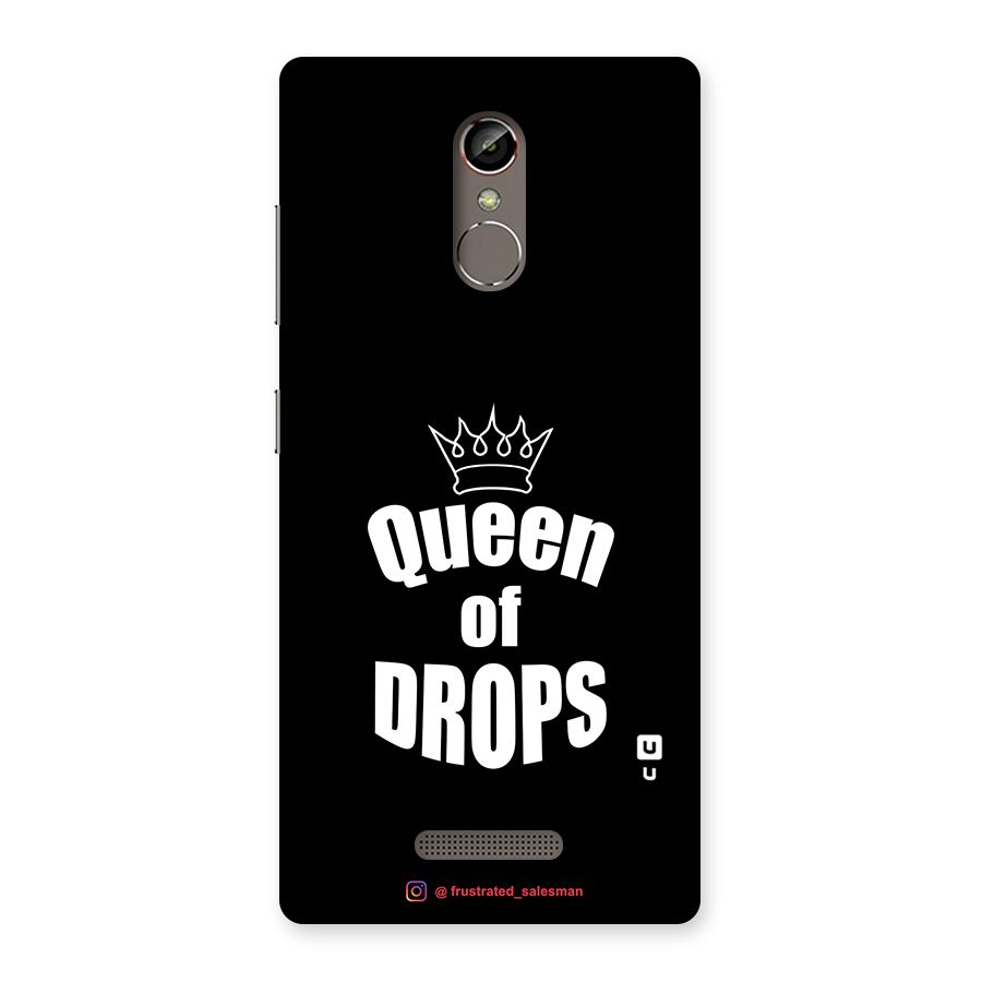 Queen of Drops Black Back Case for Gionee S6s