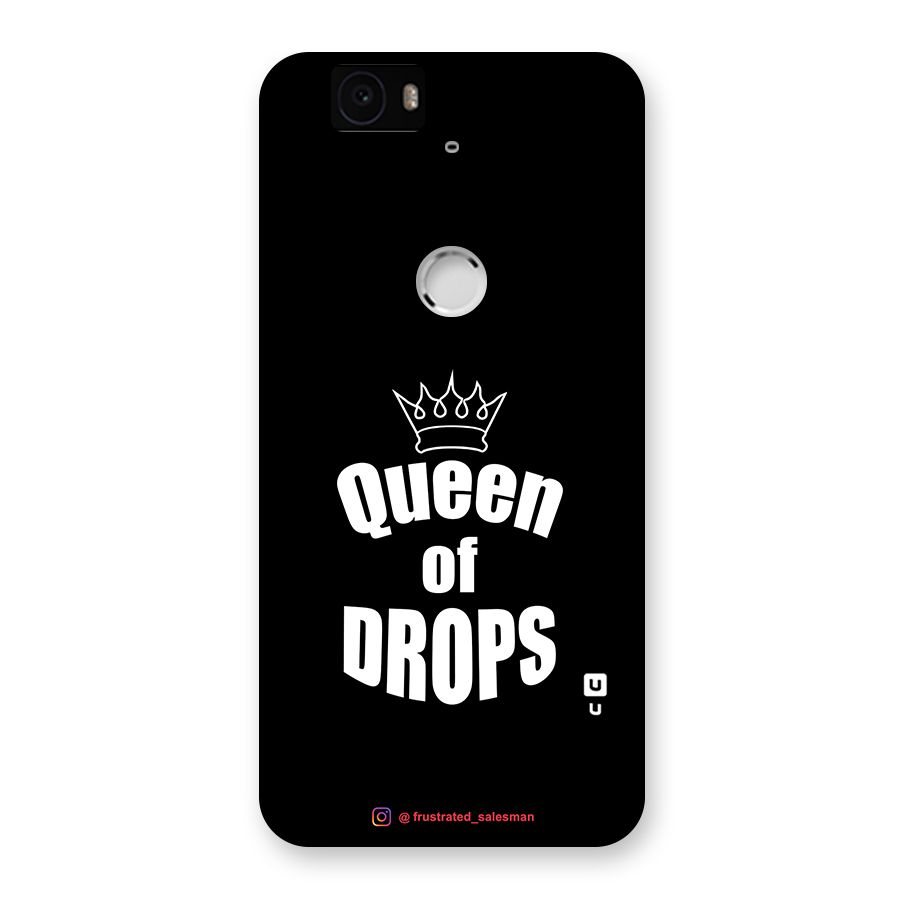 Queen of Drops Black Back Case for Google Nexus-6P