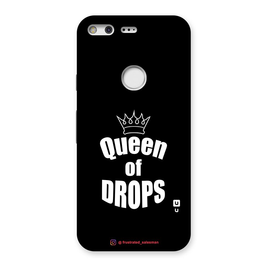 Queen of Drops Black Back Case for Google Pixel