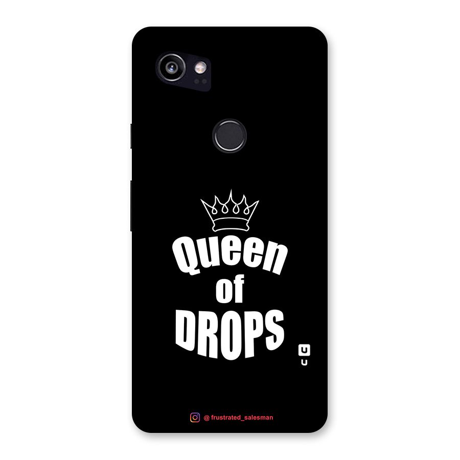 Queen of Drops Black Back Case for Google Pixel 2 XL