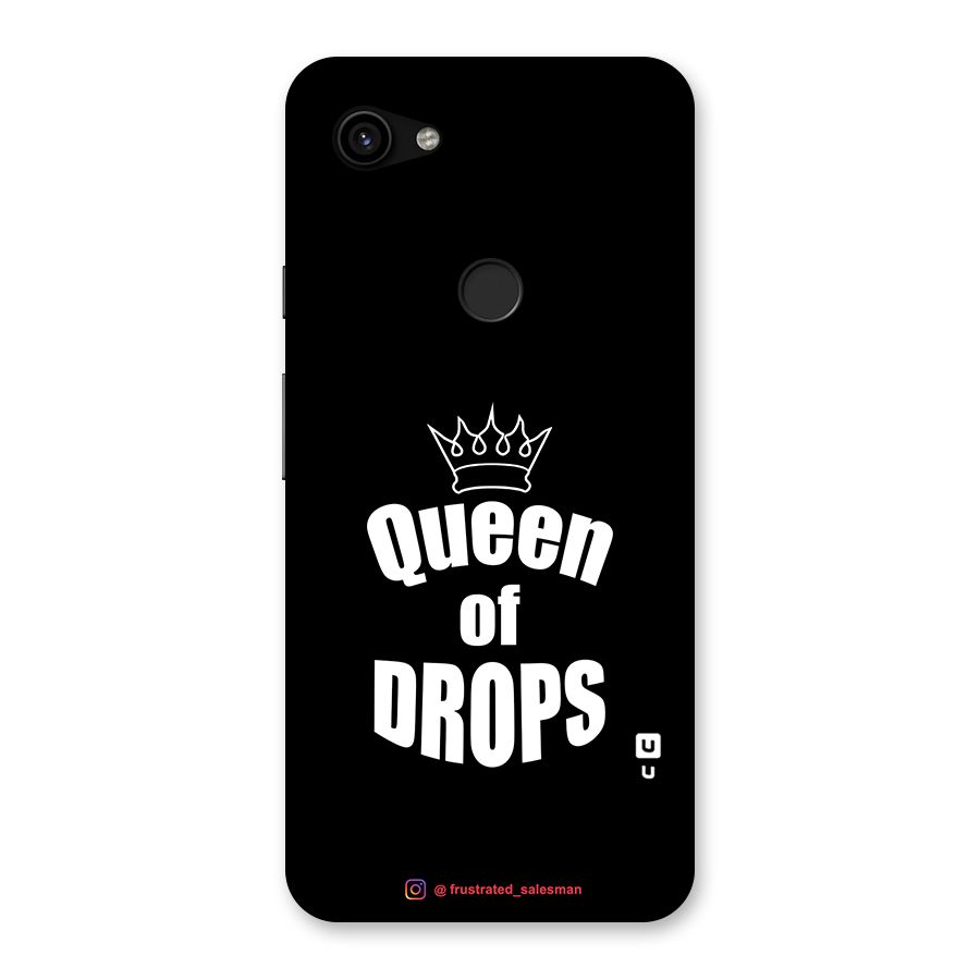 Queen of Drops Black Back Case for Google Pixel 3a XL