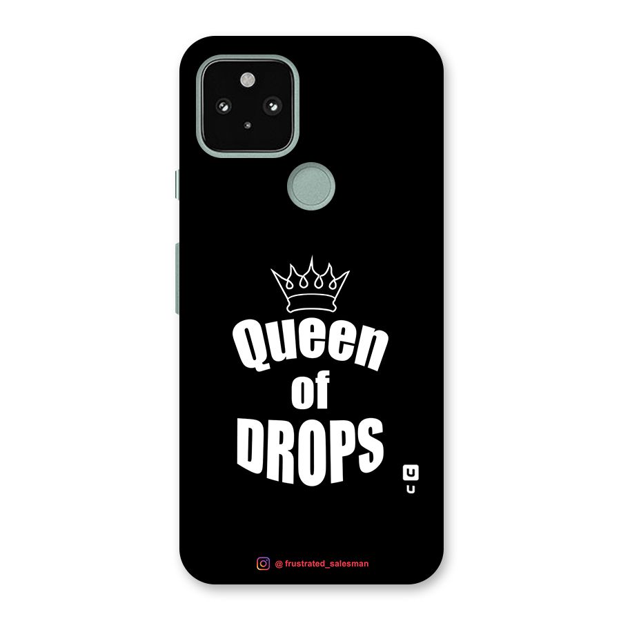 Queen of Drops Black Back Case for Google Pixel 5