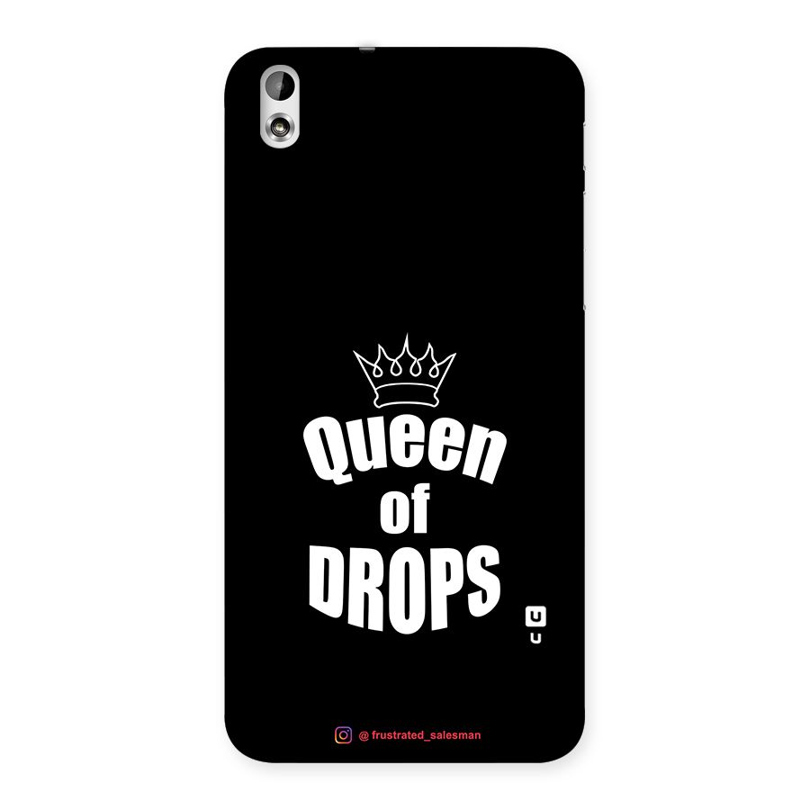 Queen of Drops Black Back Case for HTC Desire 816g