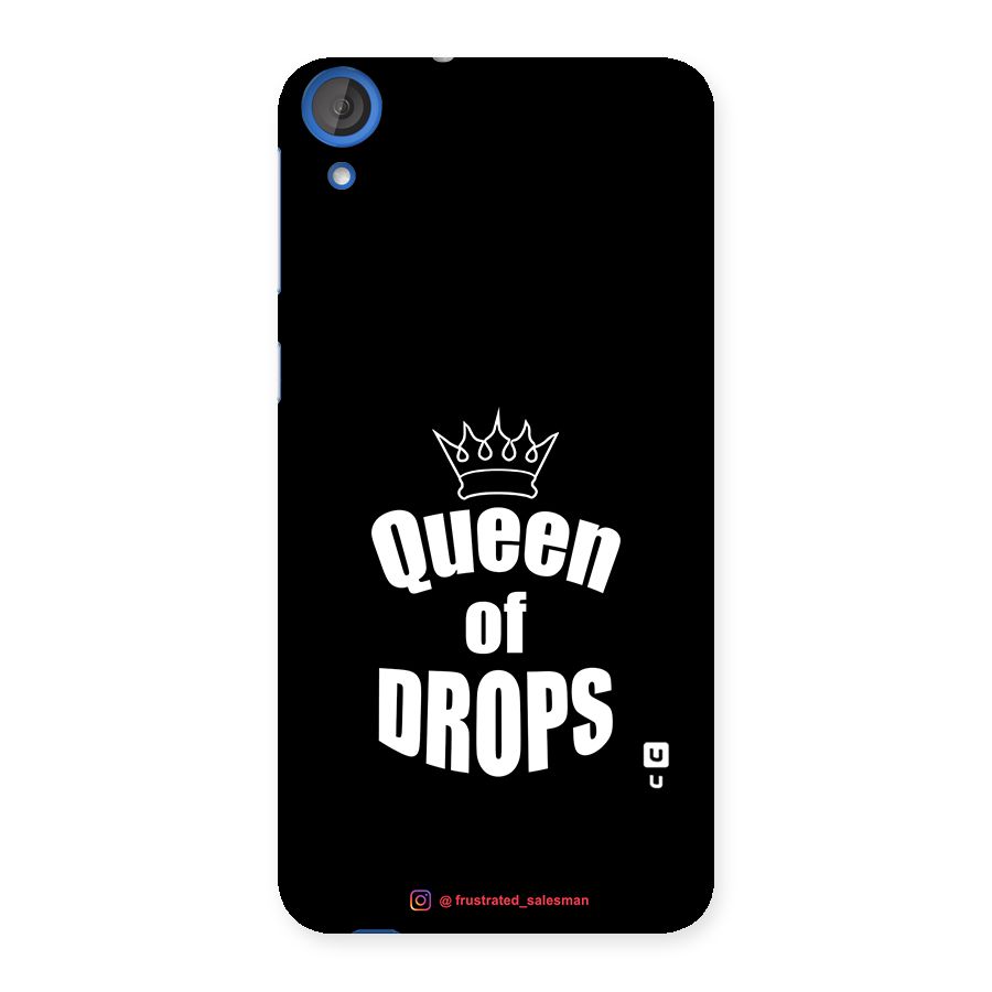 Queen of Drops Black Back Case for HTC Desire 820