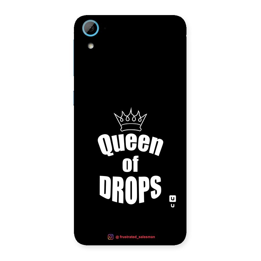 Queen of Drops Black Back Case for HTC Desire 826