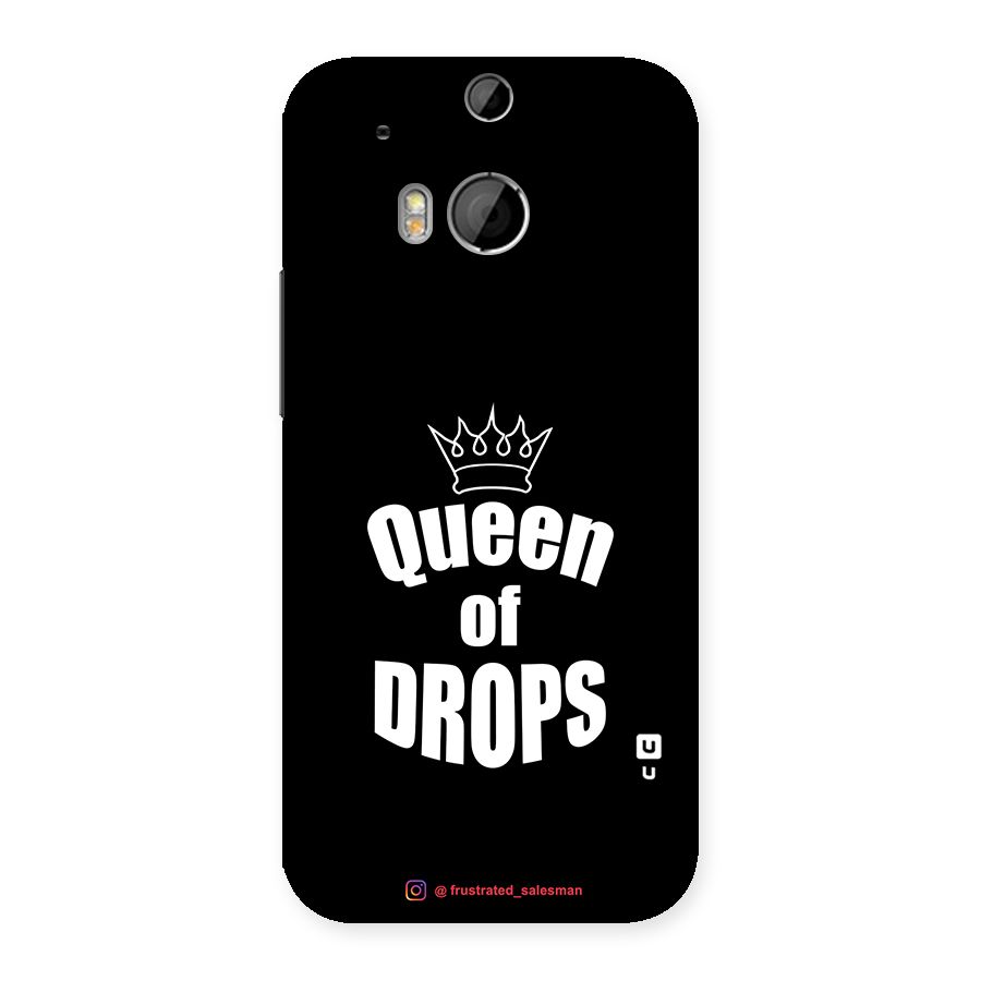 Queen of Drops Black Back Case for HTC One M8