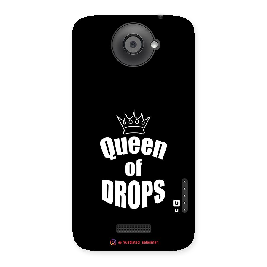 Queen of Drops Black Back Case for HTC One X