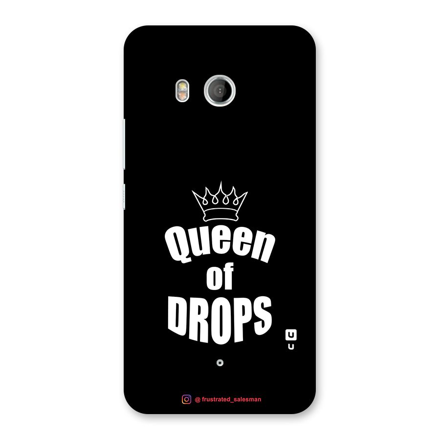 Queen of Drops Black Back Case for HTC U11