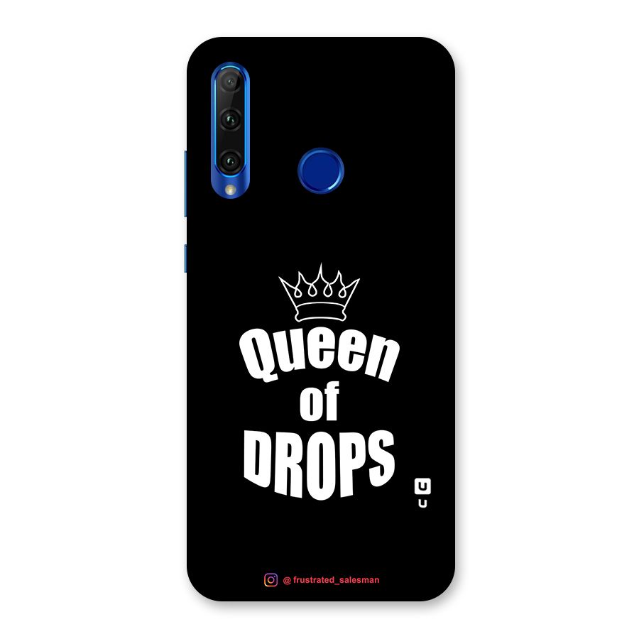 Queen of Drops Black Back Case for Honor 20i