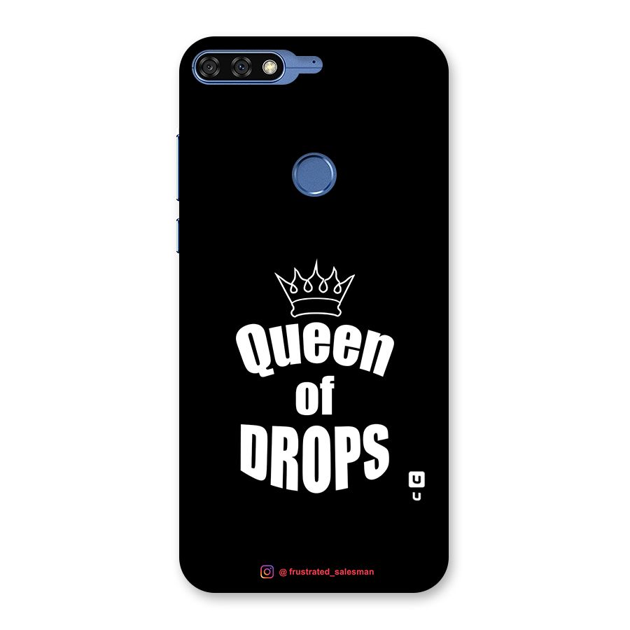 Queen of Drops Black Back Case for Honor 7C
