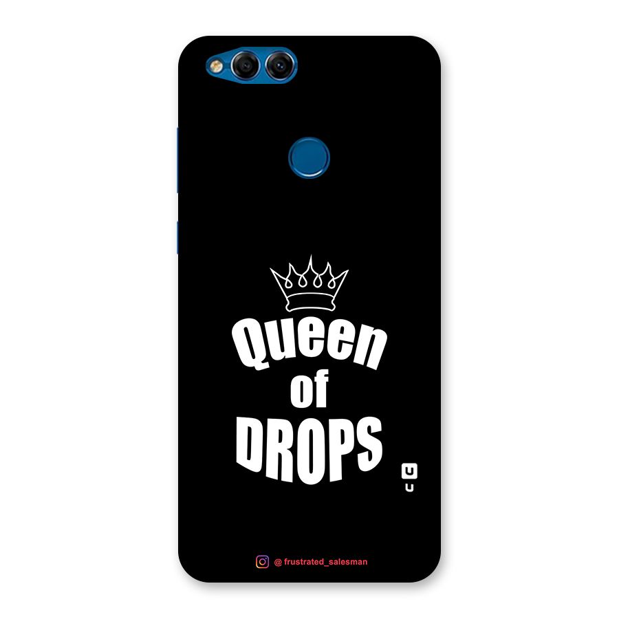 Queen of Drops Black Back Case for Honor 7X