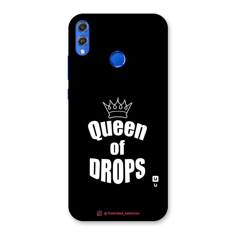 Queen of Drops Black Back Case for Honor 8X