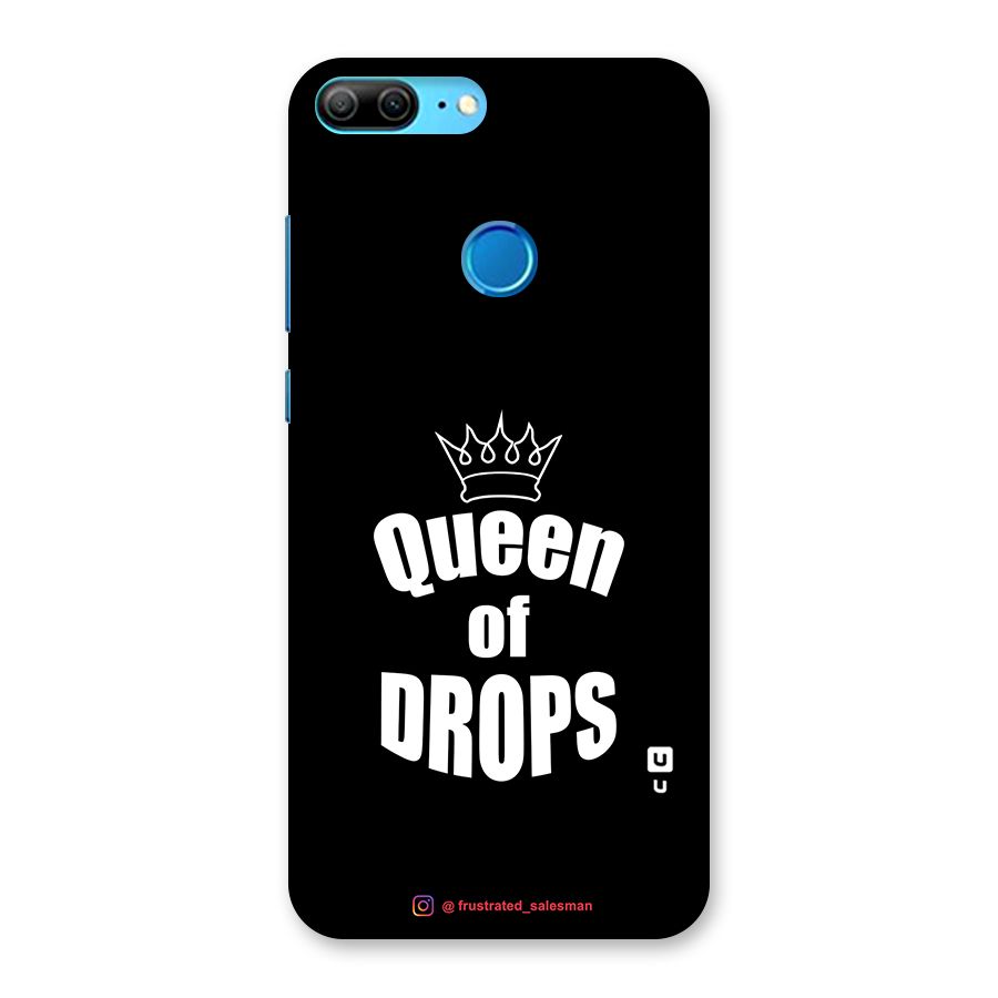 Queen of Drops Black Back Case for Honor 9 Lite
