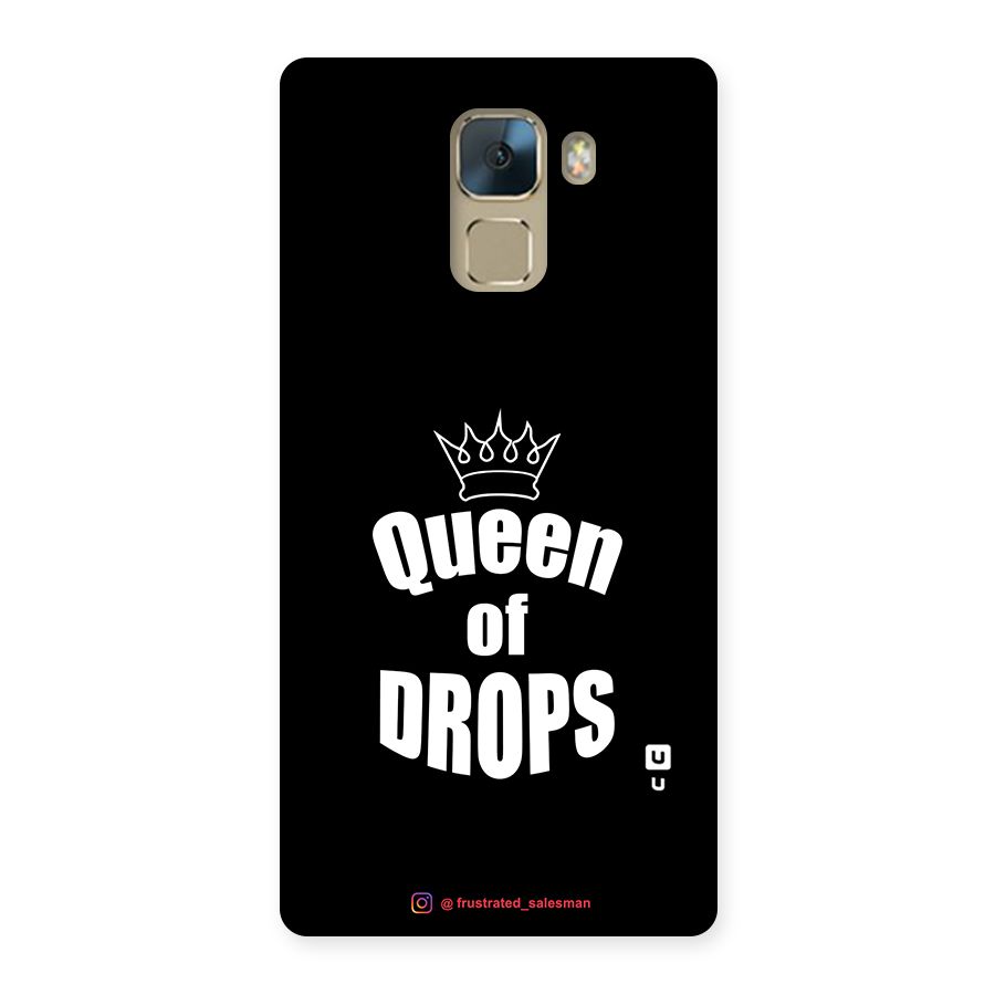 Queen of Drops Black Back Case for Huawei Honor 7