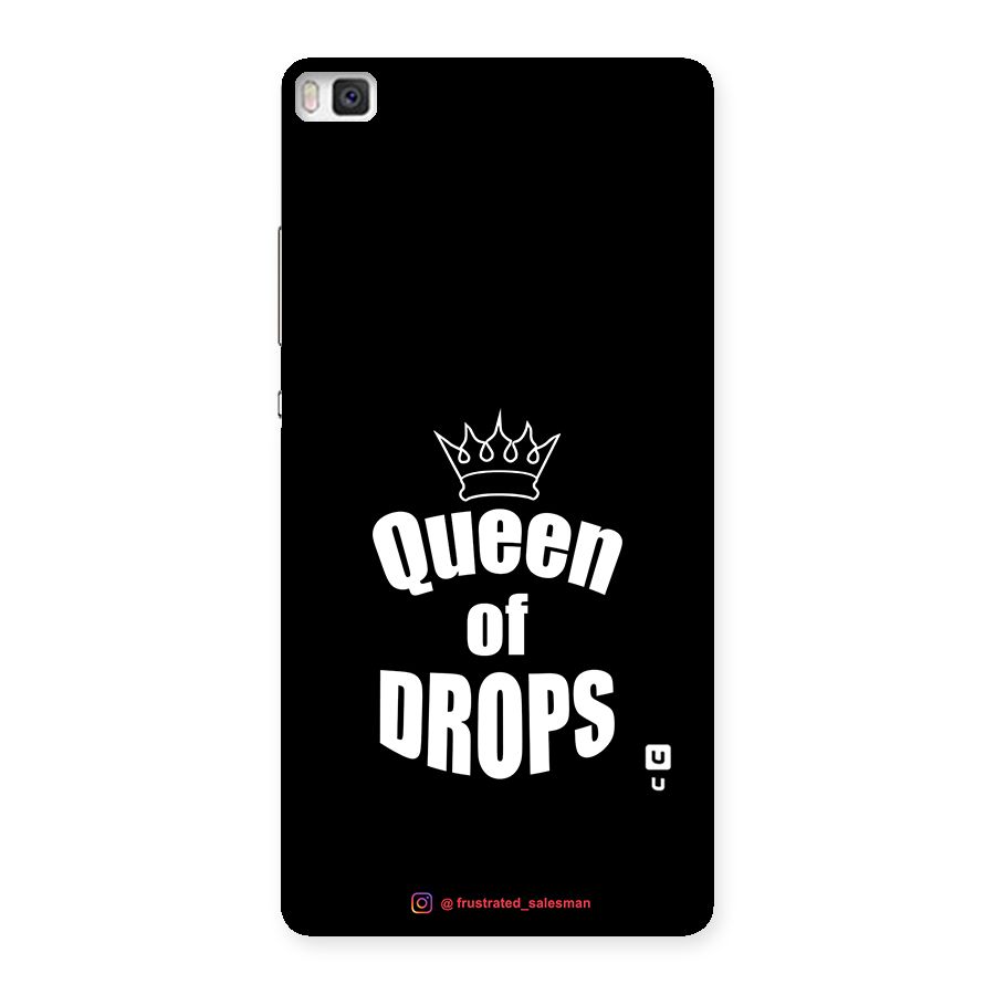 Queen of Drops Black Back Case for Huawei P8