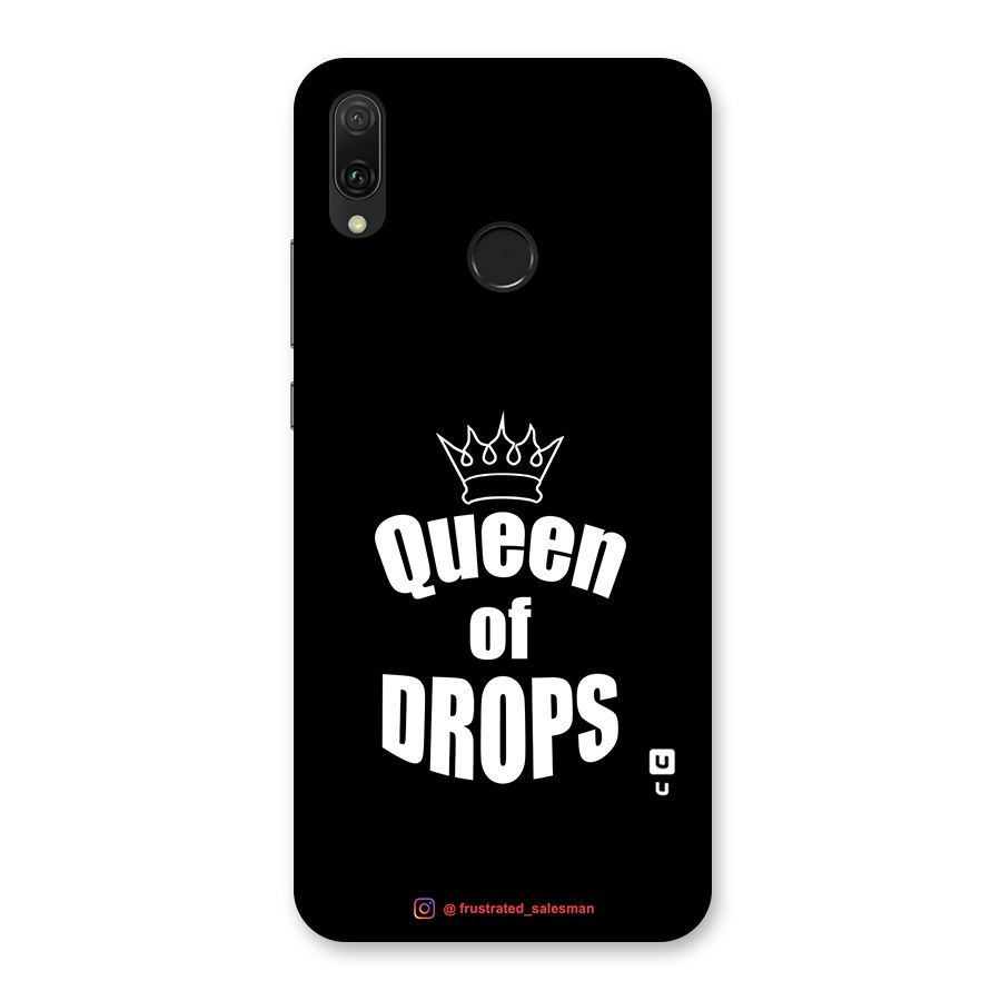 Queen of Drops Black Back Case for Huawei Y9 (2019)