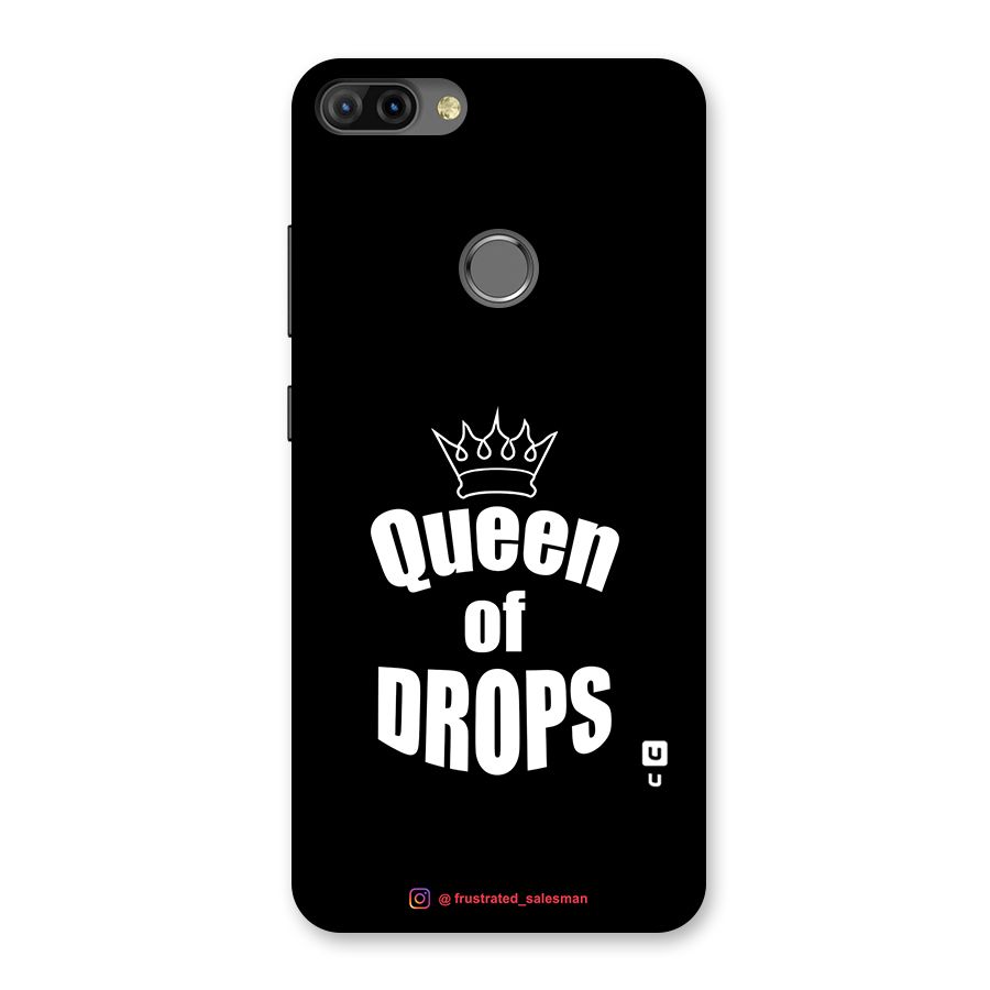 Queen of Drops Black Back Case for Infinix Hot 6 Pro