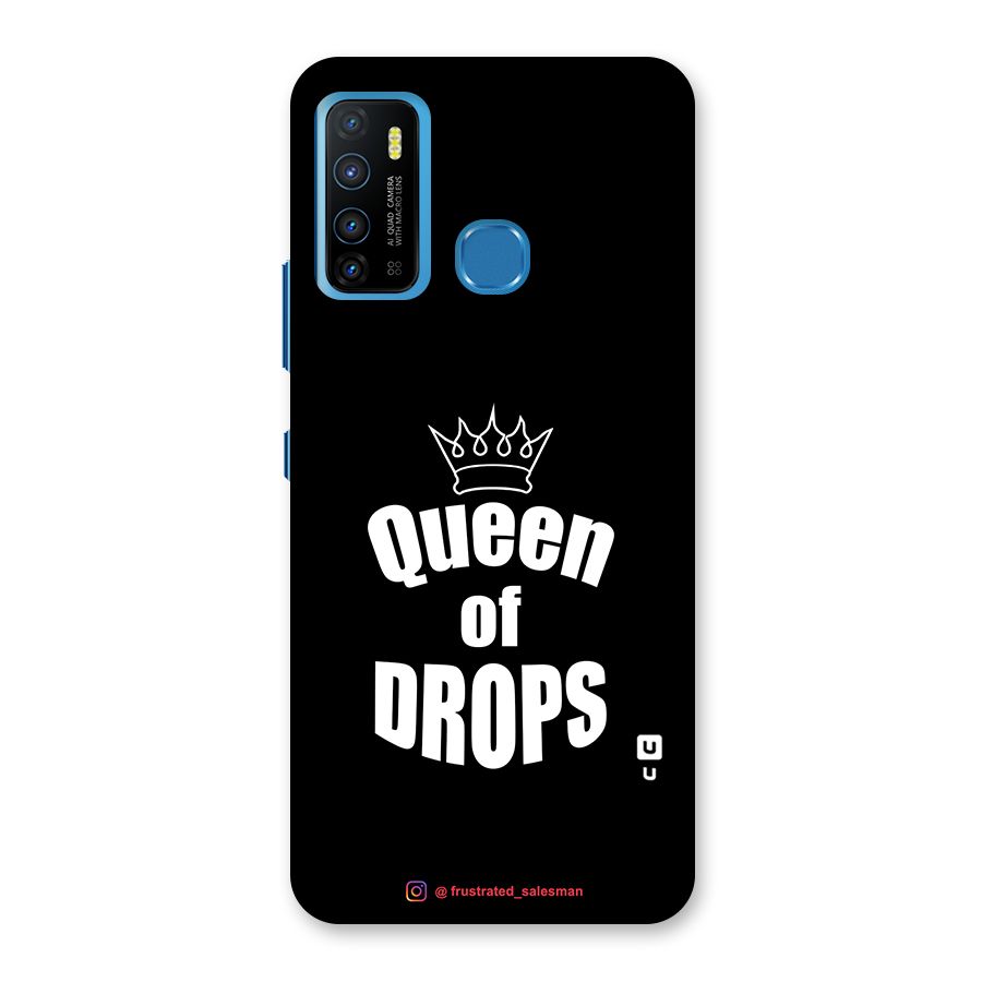 Queen of Drops Black Back Case for Infinix Hot 9