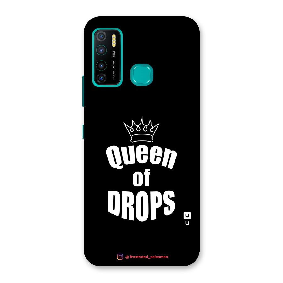 Queen of Drops Black Back Case for Infinix Hot 9 Pro