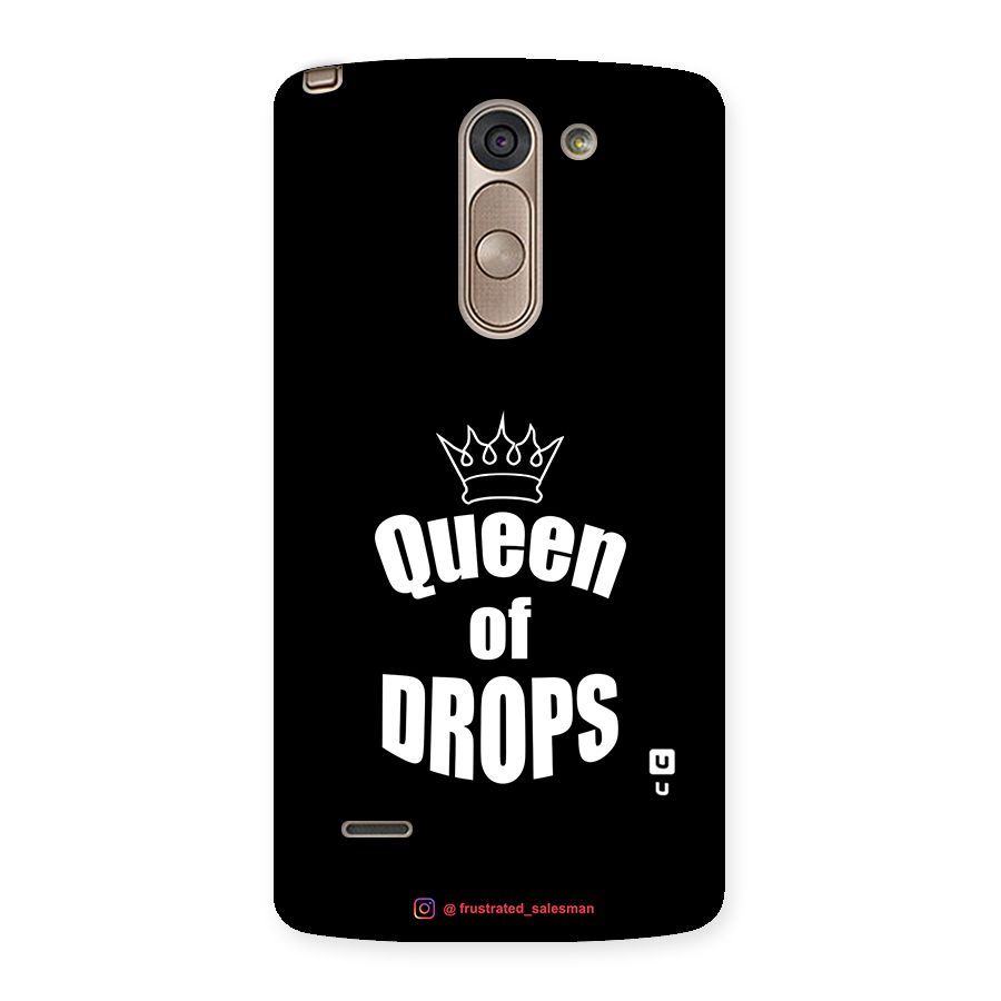 Queen of Drops Black Back Case for LG G3 Stylus
