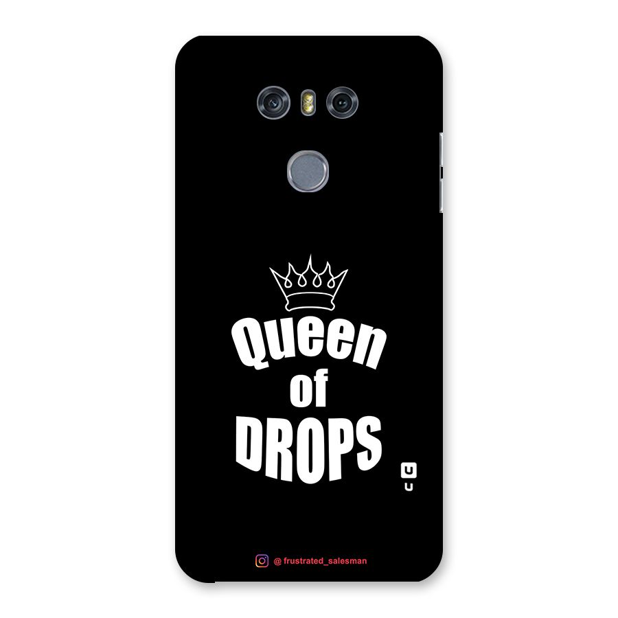 Queen of Drops Black Back Case for LG G6