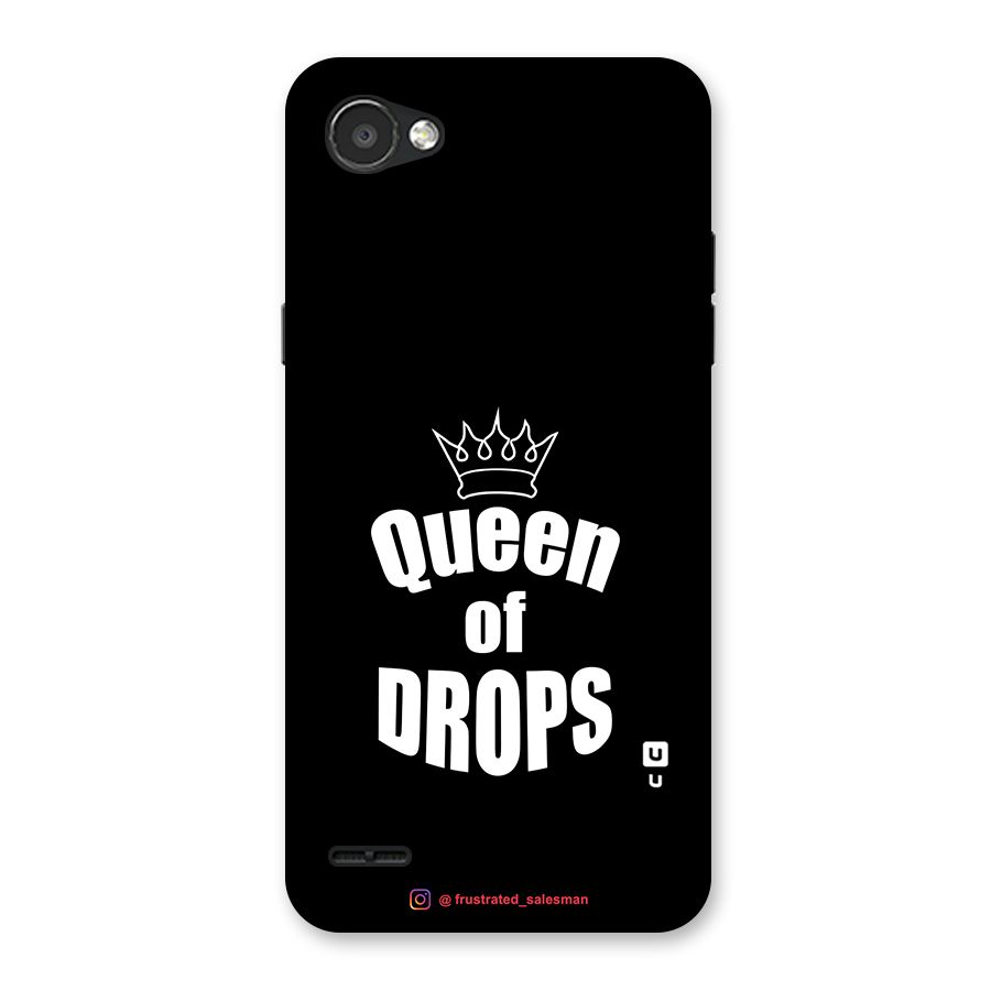 Queen of Drops Black Back Case for LG Q6