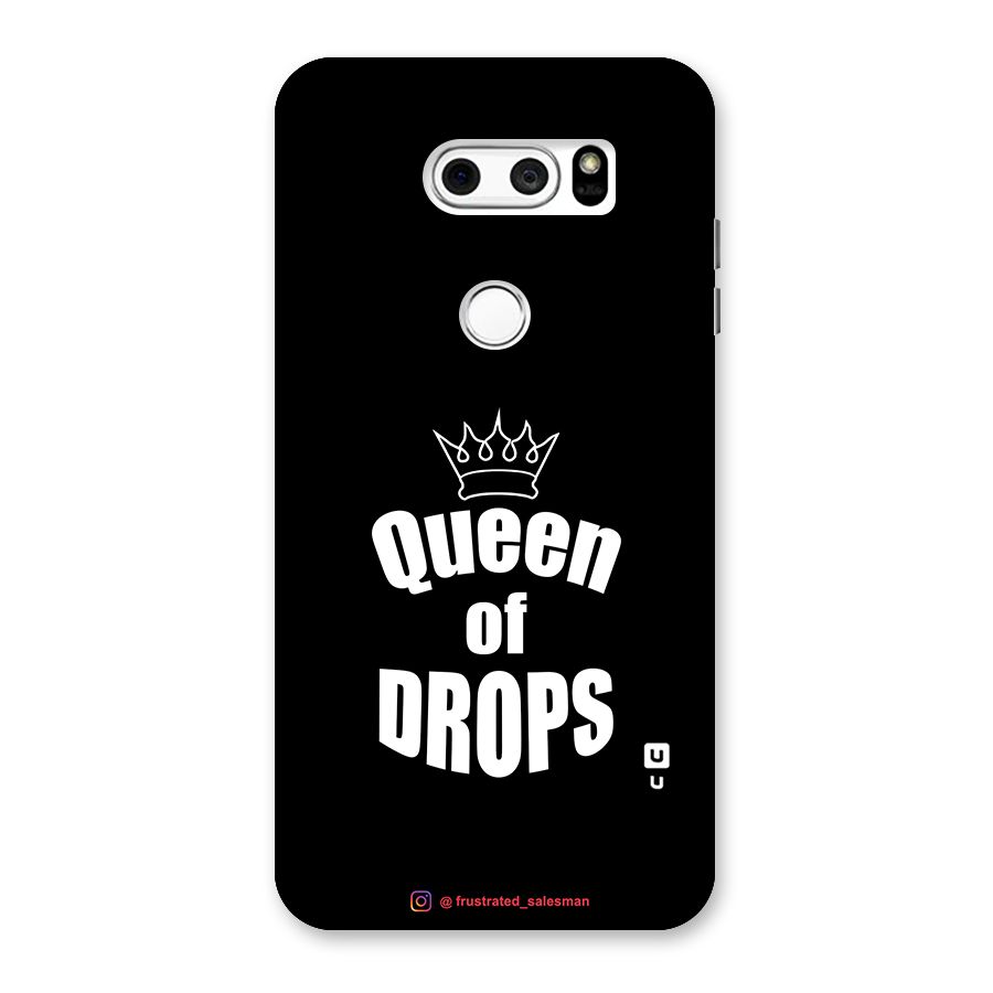 Queen of Drops Black Back Case for LG V30
