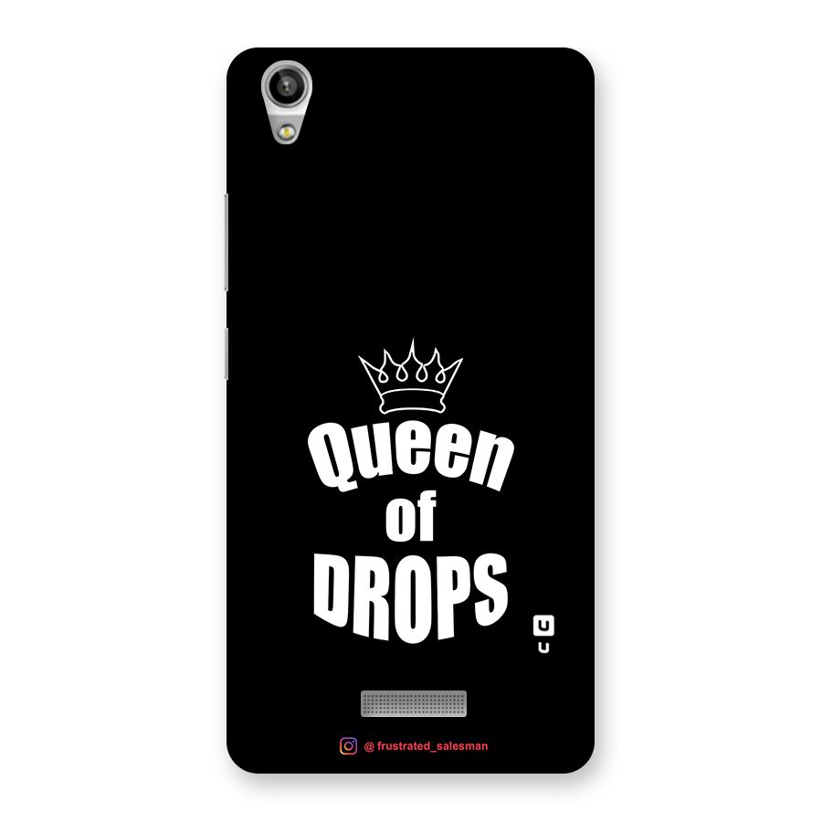Queen of Drops Black Back Case for Lava-Pixel-V1