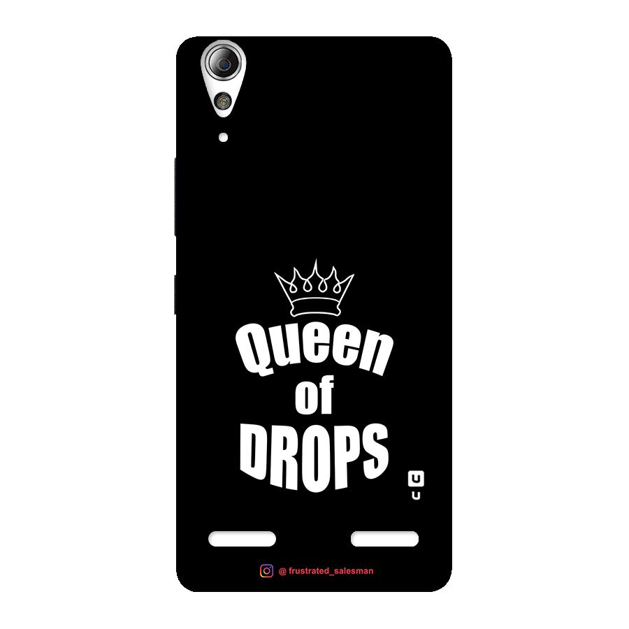 Queen of Drops Black Back Case for Lenovo A6000 Plus