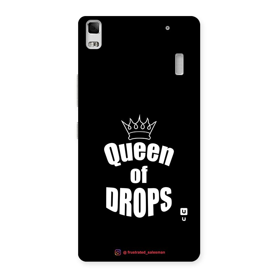 Queen of Drops Black Back Case for Lenovo A7000