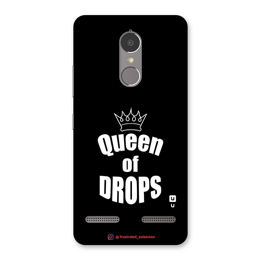 Queen of Drops Black Back Case for Lenovo K6