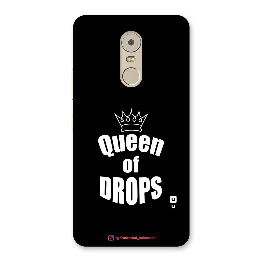 Queen of Drops Black Back Case for Lenovo K6 Note