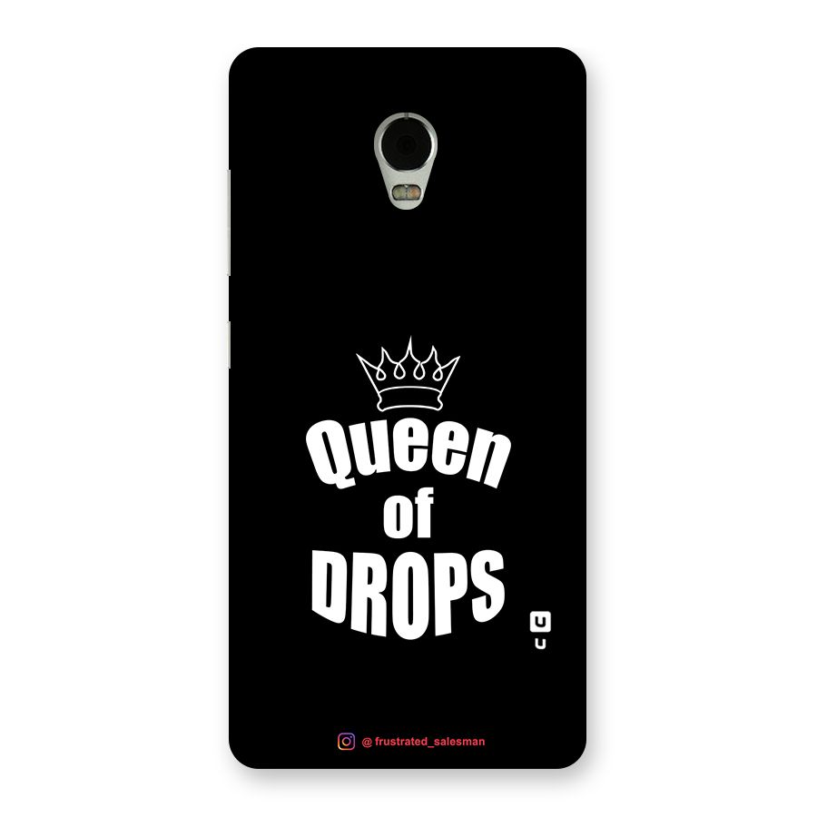 Queen of Drops Black Back Case for Lenovo Vibe P1