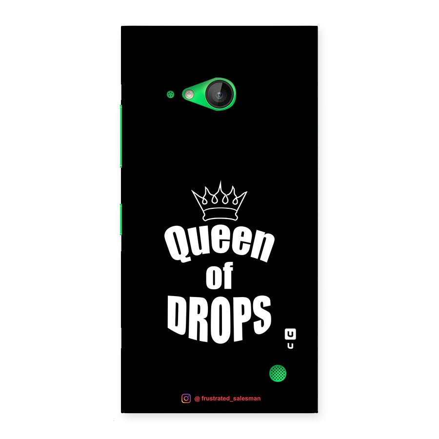 Queen of Drops Black Back Case for Lumia 730