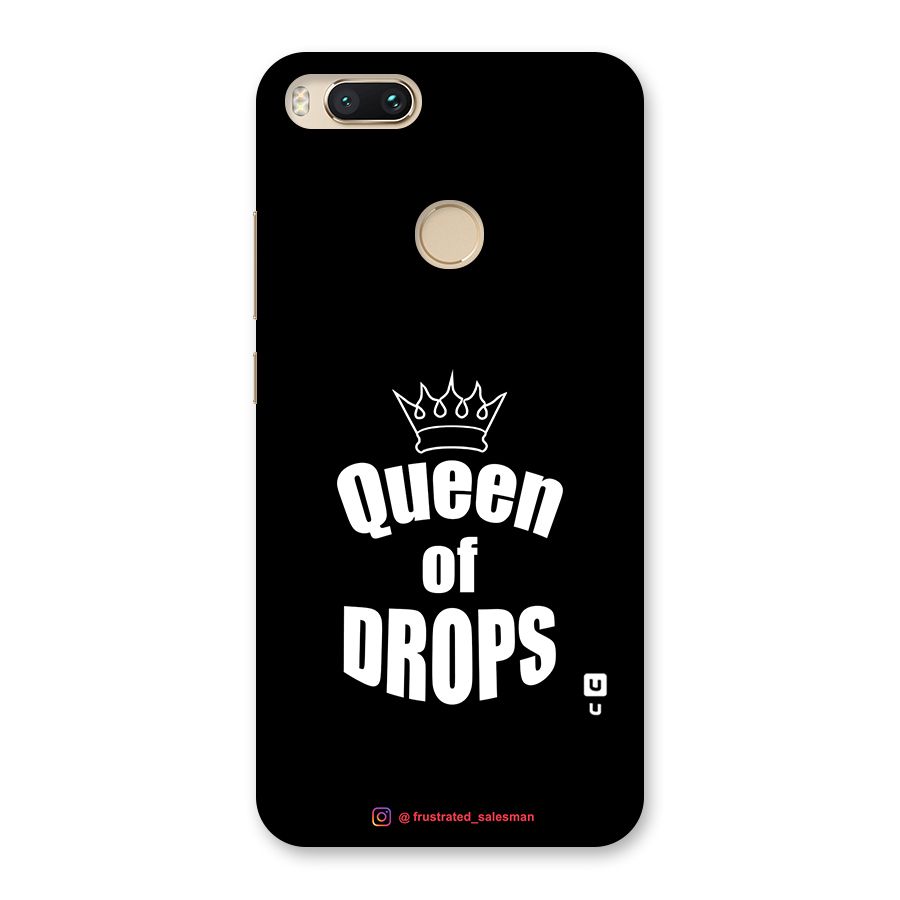 Queen of Drops Black Back Case for Mi A1