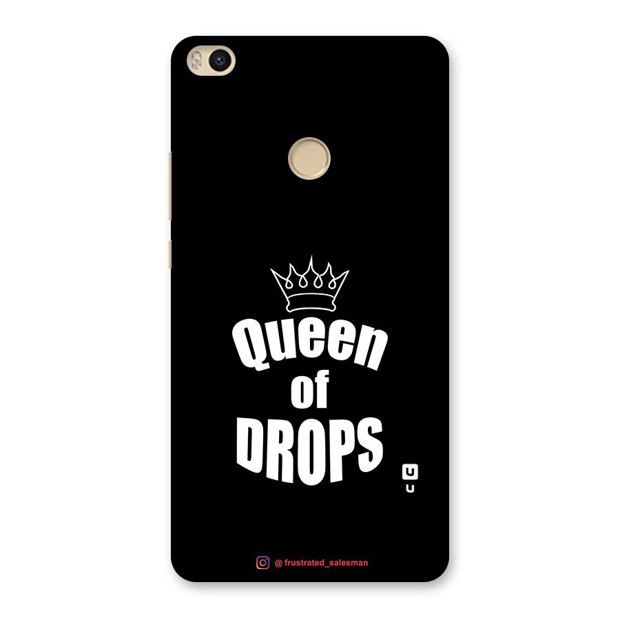 Queen of Drops Black Back Case for Mi Max 2
