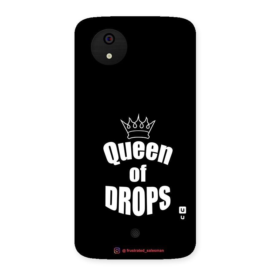 Queen of Drops Black Back Case for Micromax Canvas A1