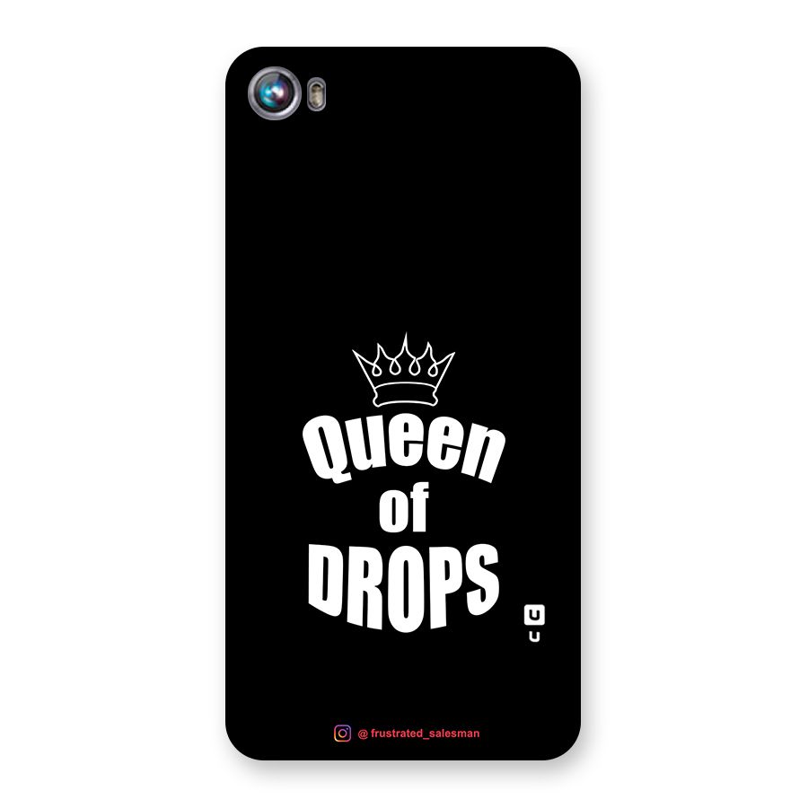 Queen of Drops Black Back Case for Micromax Canvas Fire 4 A107