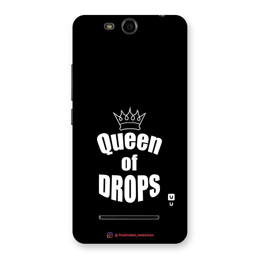 Queen of Drops Black Back Case for Micromax Canvas Juice 3 Q392
