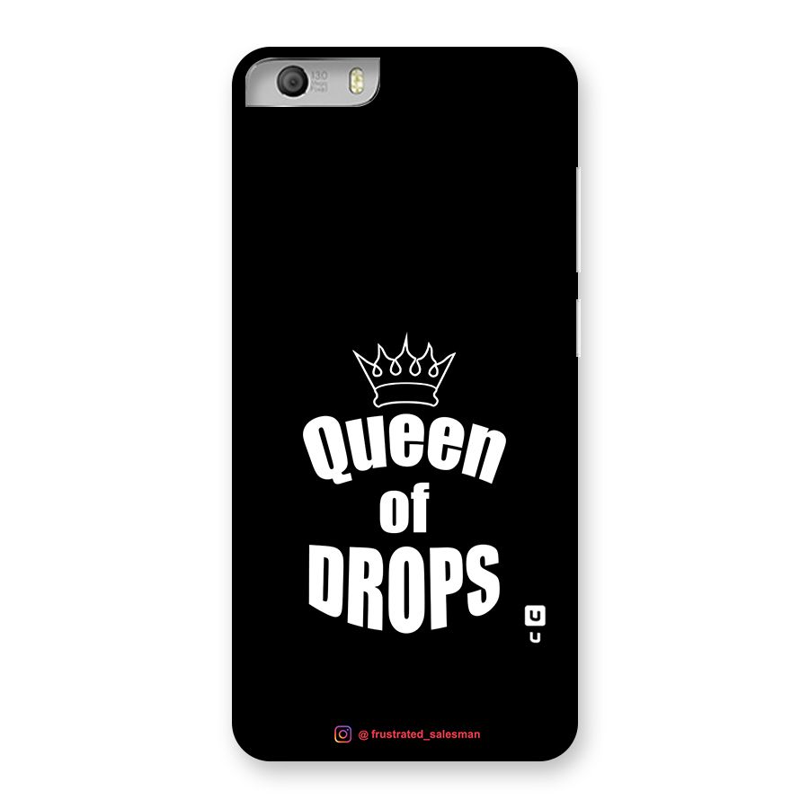 Queen of Drops Black Back Case for Micromax Canvas Knight 2