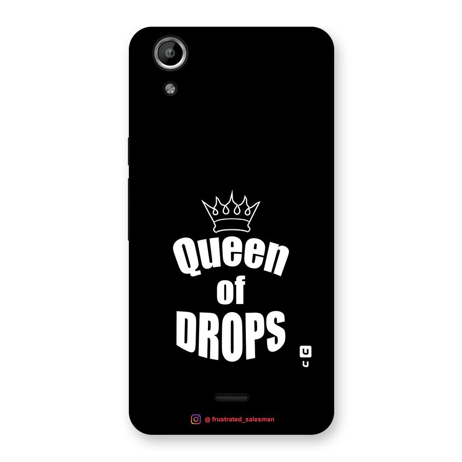 Queen of Drops Black Back Case for Micromax Canvas Selfie Lens Q345