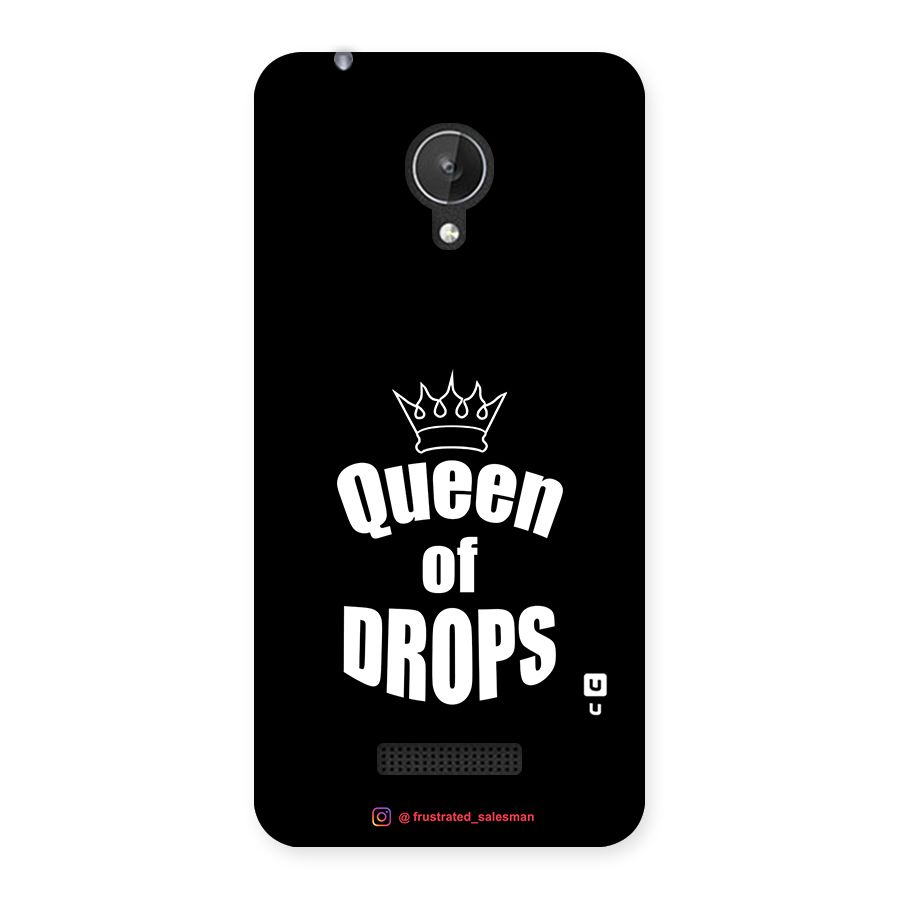 Queen of Drops Black Back Case for Micromax Canvas Spark Q380
