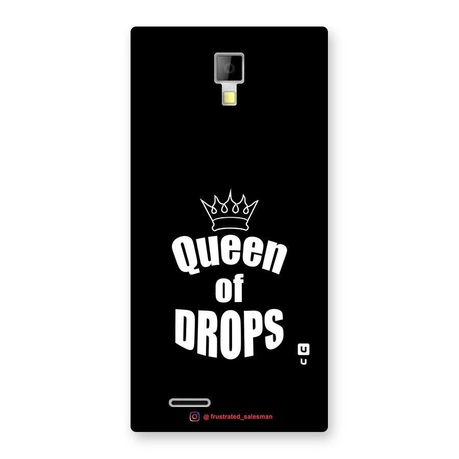 Queen of Drops Black Back Case for Micromax Canvas Xpress A99