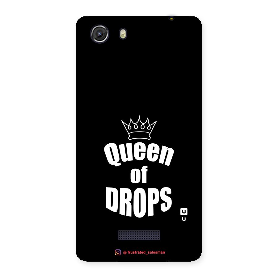 Queen of Drops Black Back Case for Micromax Unite 3