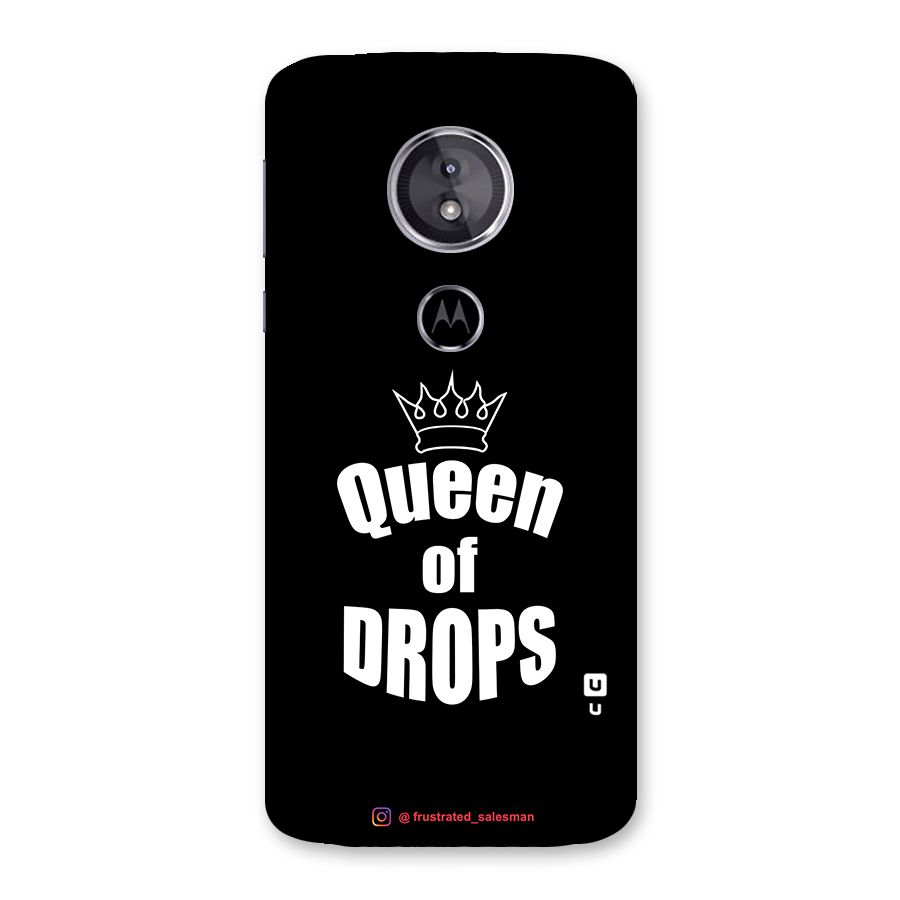Queen of Drops Black Back Case for Moto E5