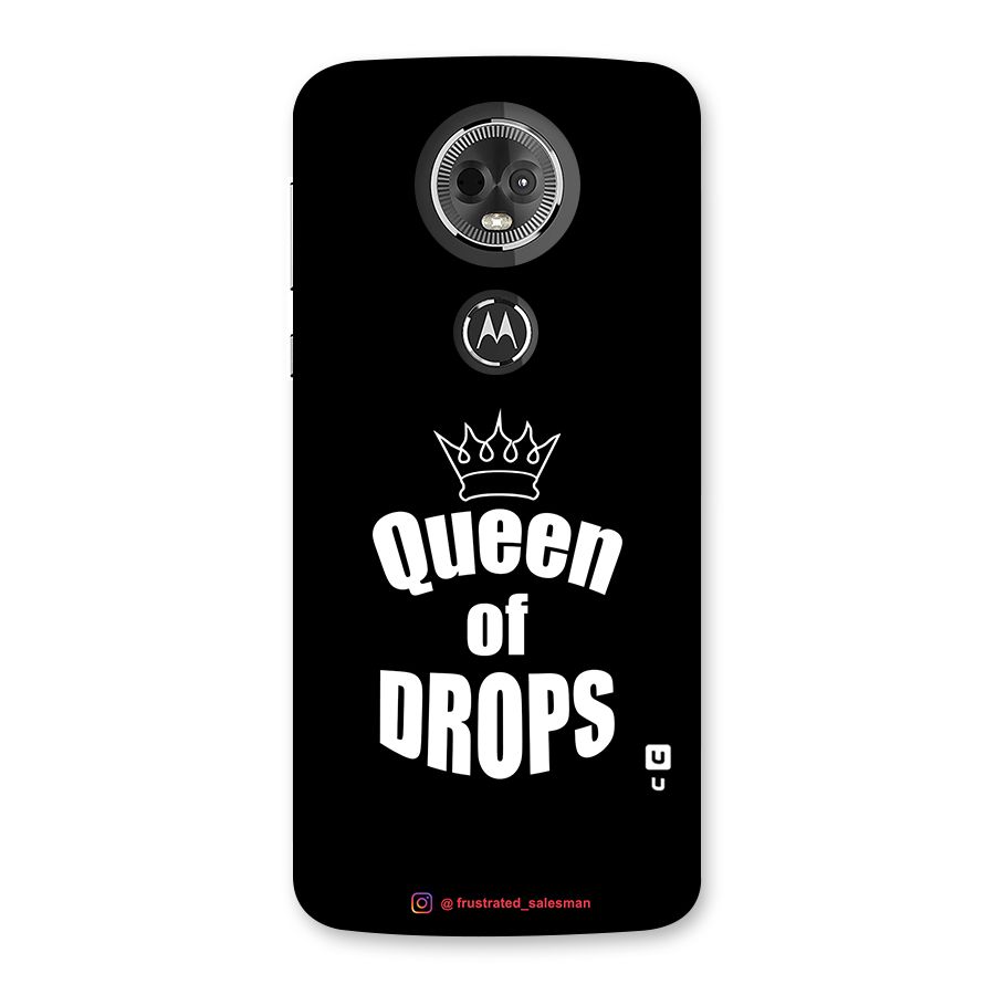 Queen of Drops Black Back Case for Moto E5 Plus