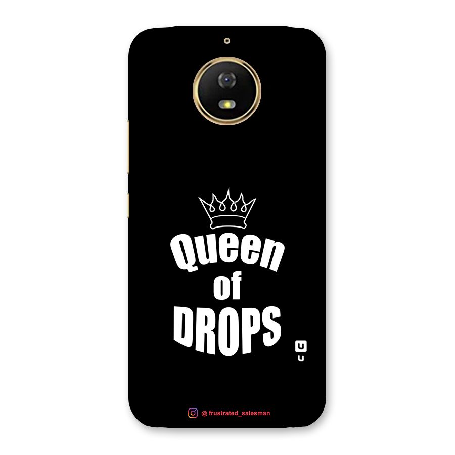 Queen of Drops Black Back Case for Moto G5s