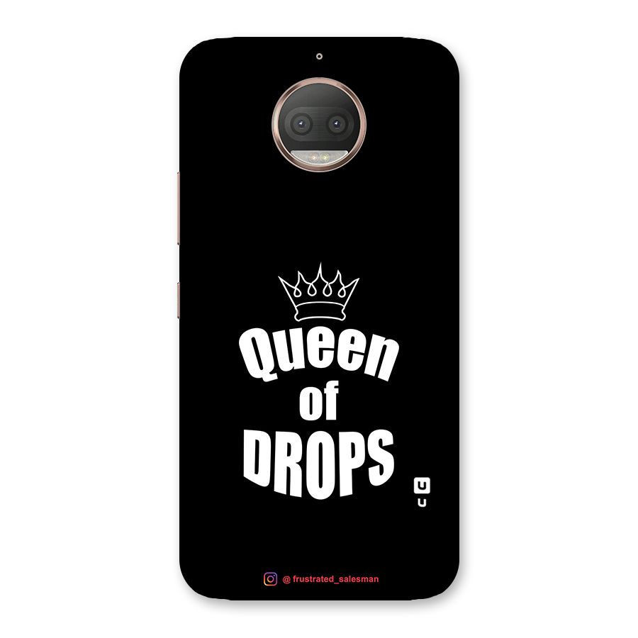 Queen of Drops Black Back Case for Moto G5s Plus